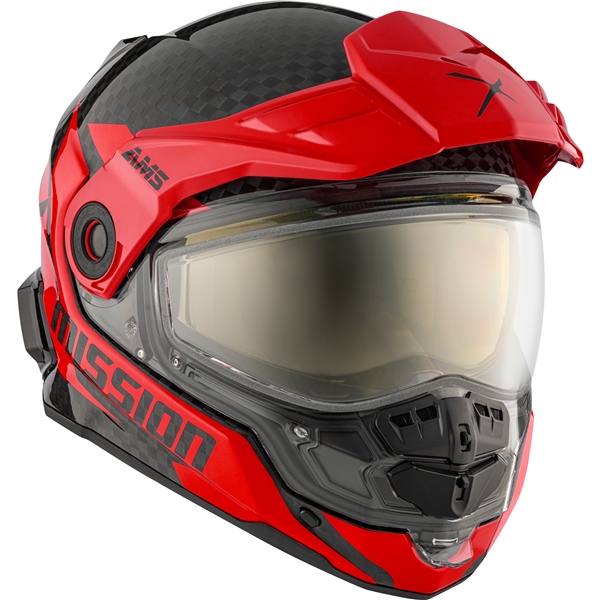 CKX Mission Free-Face Helmet - Carbon Alaska