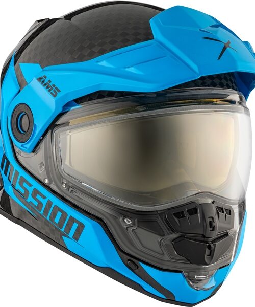 CKX Mission Free-Face Helmet - Carbon Alaska