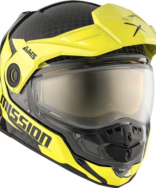 CKX Mission Free-Face Helmet - Carbon Alaska