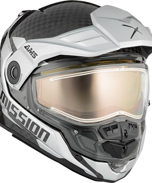CKX Mission Free-Face Helmet - Carbon Alaska