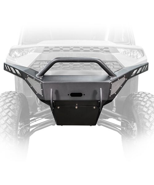 DRT Motorsports Polaris Ranger Winch Bumper Front - Steel - Fits Polaris